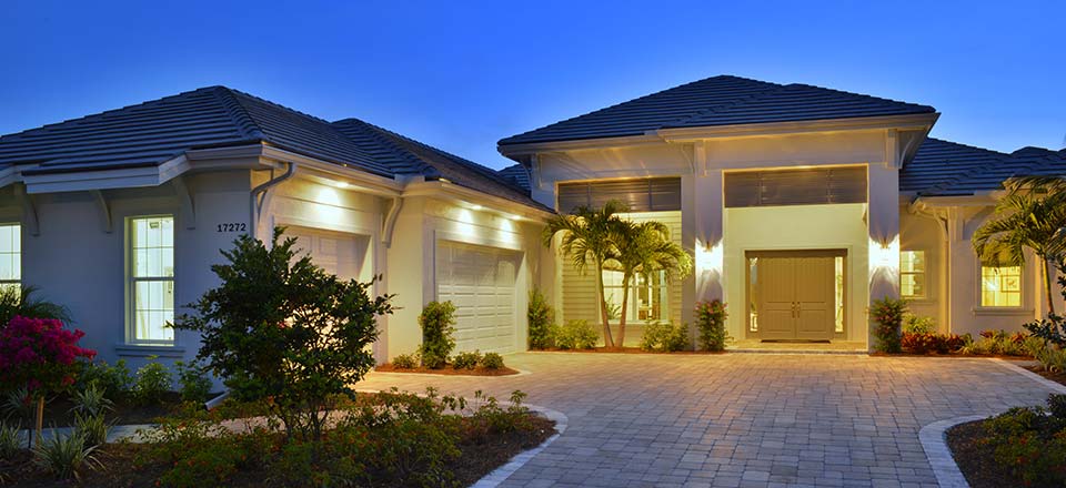Sanibel Model Home in Hidden Harbor Estates, Fort Myers, Stock Construction